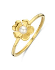 14K Geelgoud Ring Bloem Parel 4032164 - PansiteNederland.nl