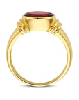 14K Geelgoud Ring Granaat 4032169 - PansiteNederland.nl