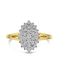 14K Geelgoud Ring Lab Grown Diamant 0.48Ct H Si 4032224