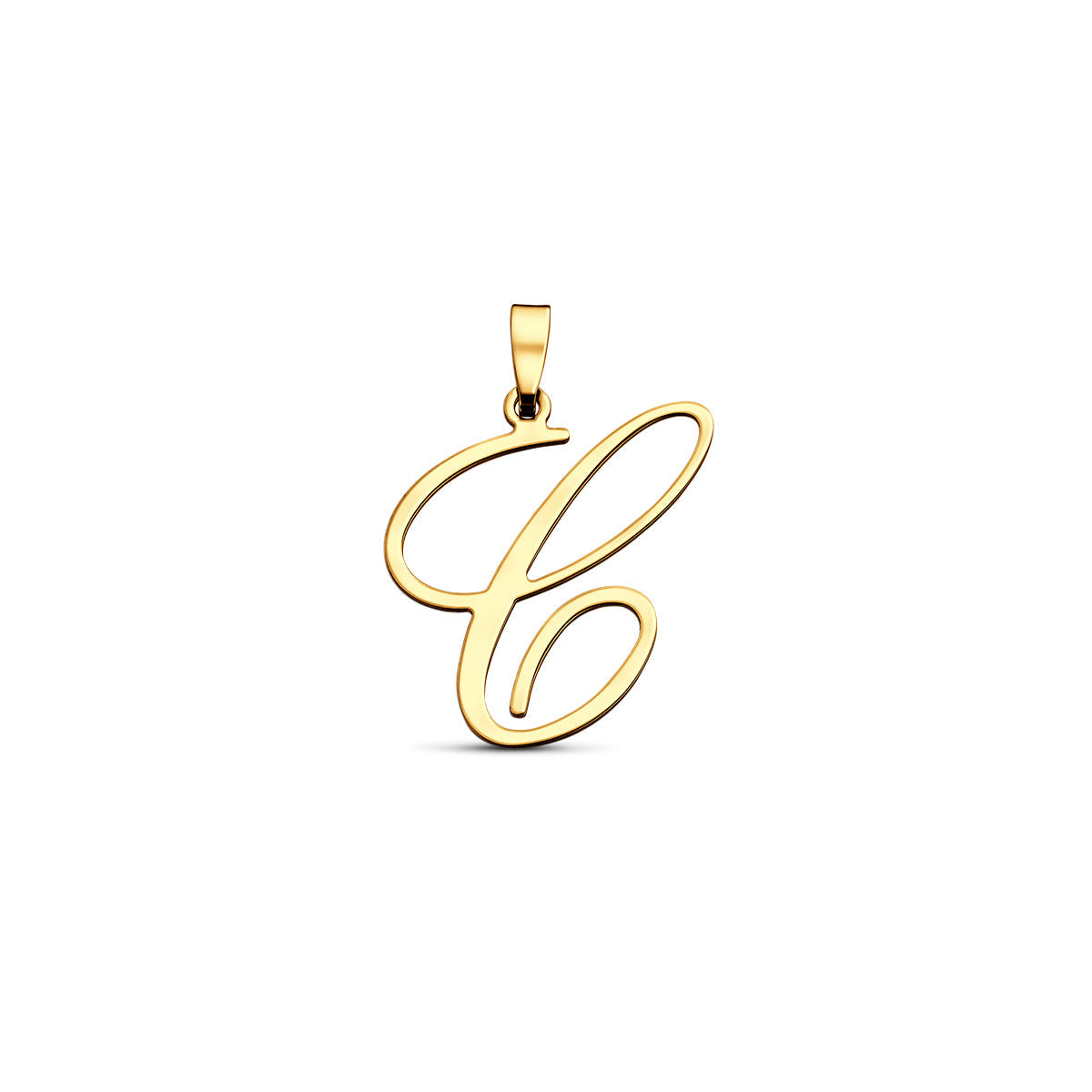 Fantasy Collection Hanger sierletter C 19 mm 14K geelgoud - PSN4032234