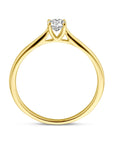 14K Geelgoud Ring Lab Grown Diamant 0.25Ct H Si 4032318 - PansiteNederland.nl