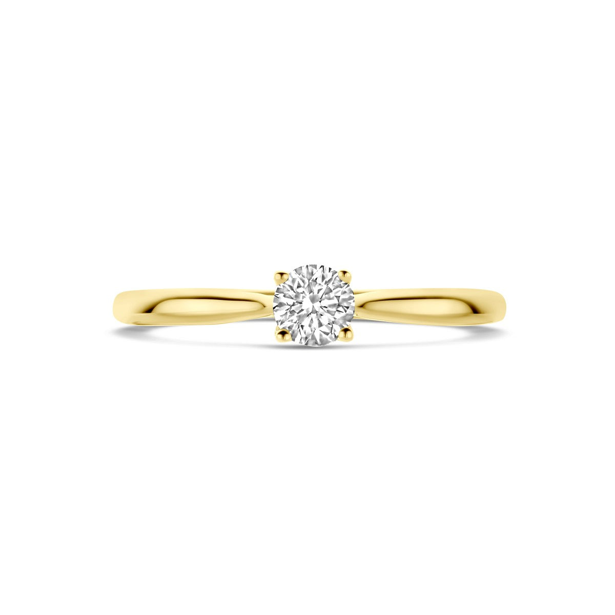 14K Geelgoud Ring Lab Grown Diamant 0.25Ct H Si 4032318 - PansiteNederland.nl