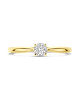 14K Geelgoud Ring Lab Grown Diamant 0.25Ct H Si 4032318 - PansiteNederland.nl