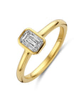 14K Geelgoud Ring Lab Grown Diamant 1.00Ct H Si 4032338 - PansiteNederland.nl