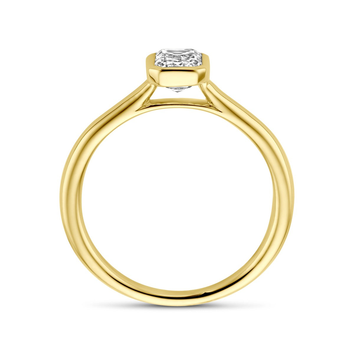 14K Geelgoud Ring Lab Grown Diamant 1.00Ct H Si 4032338 - PansiteNederland.nl