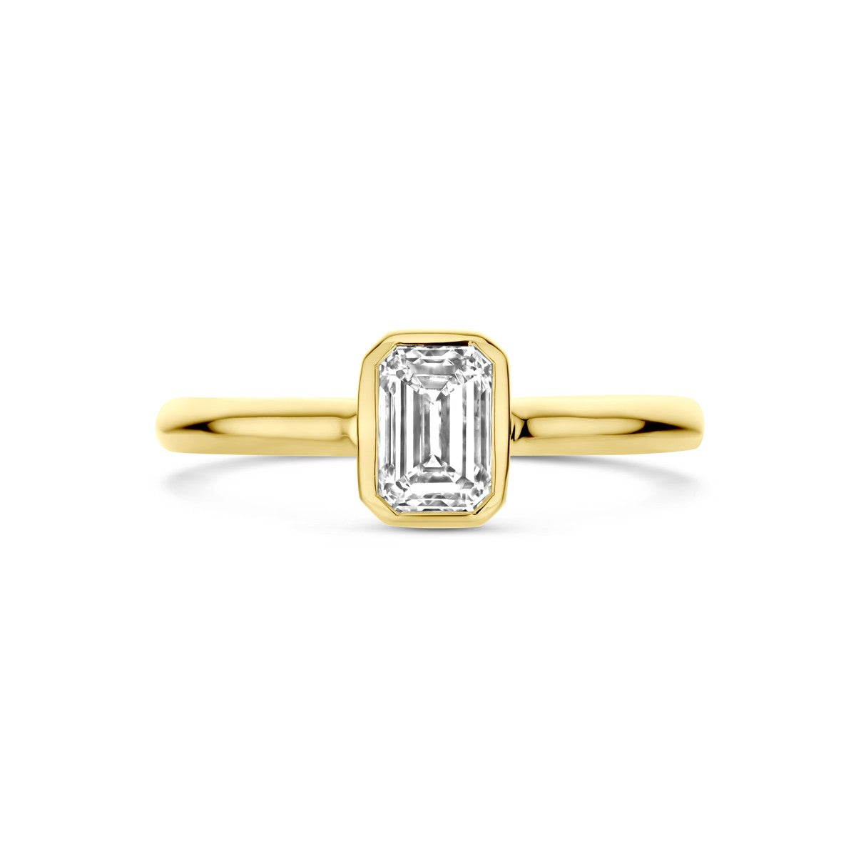 14K Geelgoud Ring Lab Grown Diamant 1.00Ct H Si 4032338 - PansiteNederland.nl