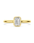 14K Geelgoud Ring Lab Grown Diamant 1.00Ct H Si 4032338 - PansiteNederland.nl