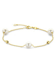 14K Geelgoud Armband Bolletjes En Parels 16,5 - 18,5 Cm 4032350 - PansiteNederland.nl