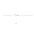 14K geelgoud collier druppel en zirkonia 43 - 45 cm 4032362