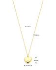 14K geelgoud collier hartje 42 - 45 cm 4032368 - PansiteNederland.nl