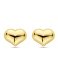 14K Geelgoud Oorknoppen Hartje 8 Mm 4032372 - PansiteNederland.nl
