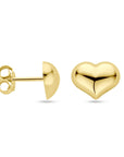 14K Geelgoud Oorknoppen Hartje 8 Mm 4032372 - PansiteNederland.nl