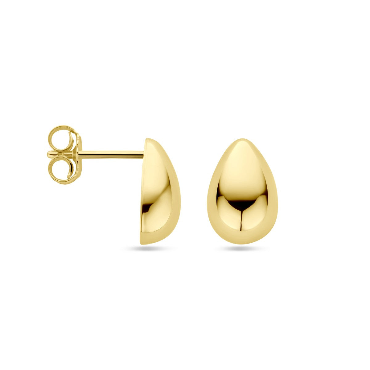 14K Geelgoud Oorknoppen Druppel 11 Mm 4032376 - PansiteNederland.nl