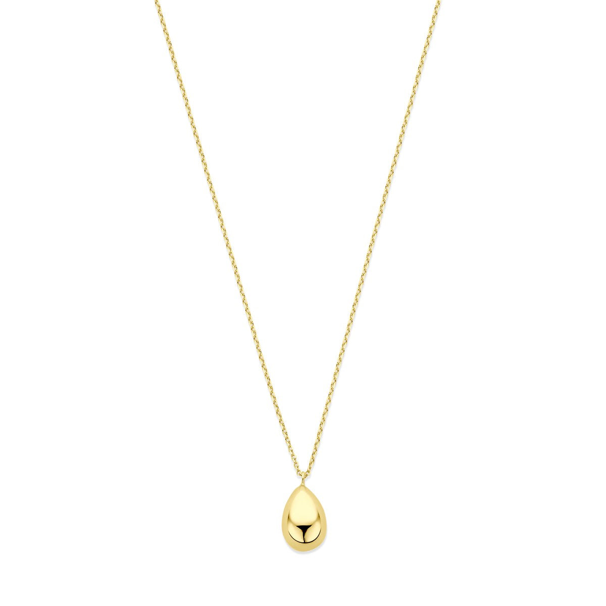 14K geelgoud collier druppel 42 - 45 cm 4032378 - PansiteNederland.nl