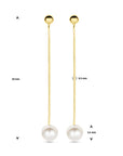 14K Geelgoud Oorhangers Parel 39 Mm 4032382 - PansiteNederland.nl