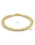 14K Geelgoud Armband Gourmette 6,5 Mm 19 Cm 4032407 - PansiteNederland.nl