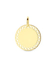14K geelgoud graveerhanger 16 mm 4032409 - PansiteNederland.nl