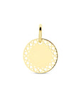 14K geelgoud graveerhanger 12 mm 4032410 - PansiteNederland.nl
