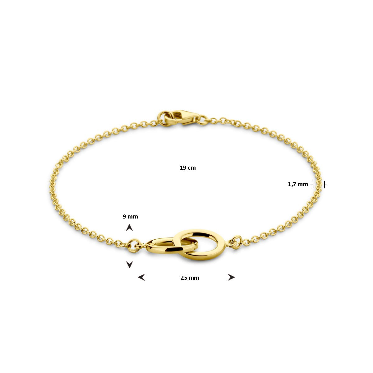 14K Geelgoud Armband 19 Cm 4032417 - PansiteNederland.nl