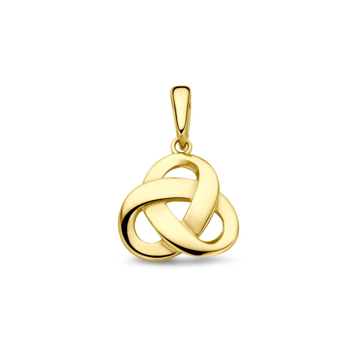 14K geelgoud hanger knoop 16 mm 4032794 - PansiteNederland.nl