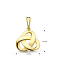 14K geelgoud hanger knoop 16 mm 4032794 - PansiteNederland.nl