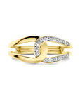 14K Geelgoud Ring Diamant 0.03Ct H Si 4032817 - PansiteNederland.nl
