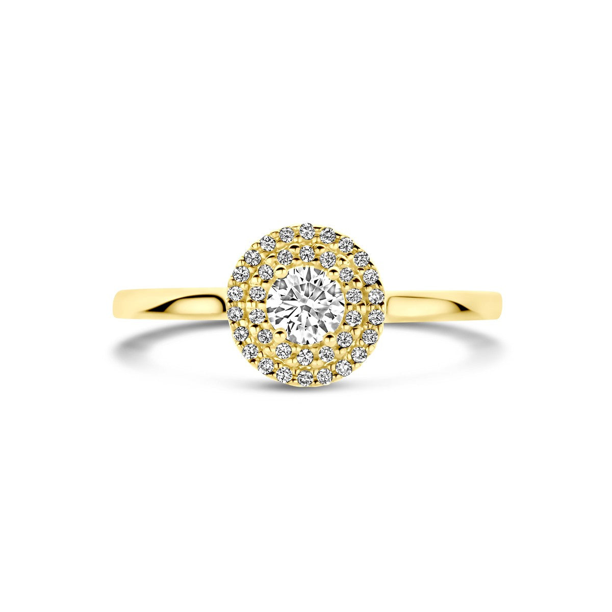 14K Geelgoud Ring Diamant 0.36Ct H Si 4032843 - PansiteNederland.nl