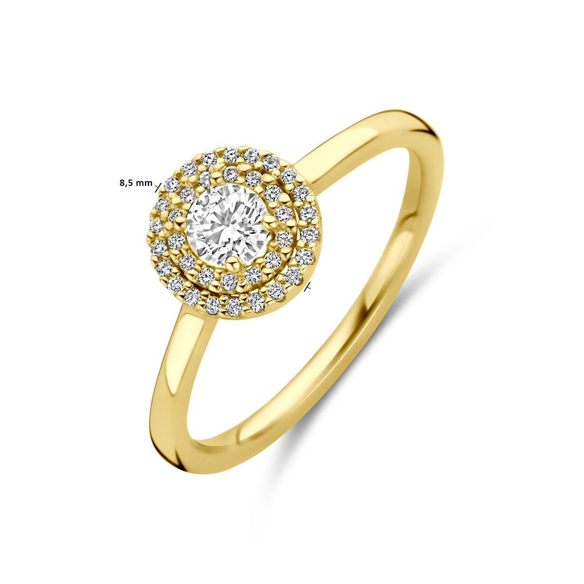 14K Geelgoud Ring Diamant 0.36Ct H Si 4032843 - PansiteNederland.nl