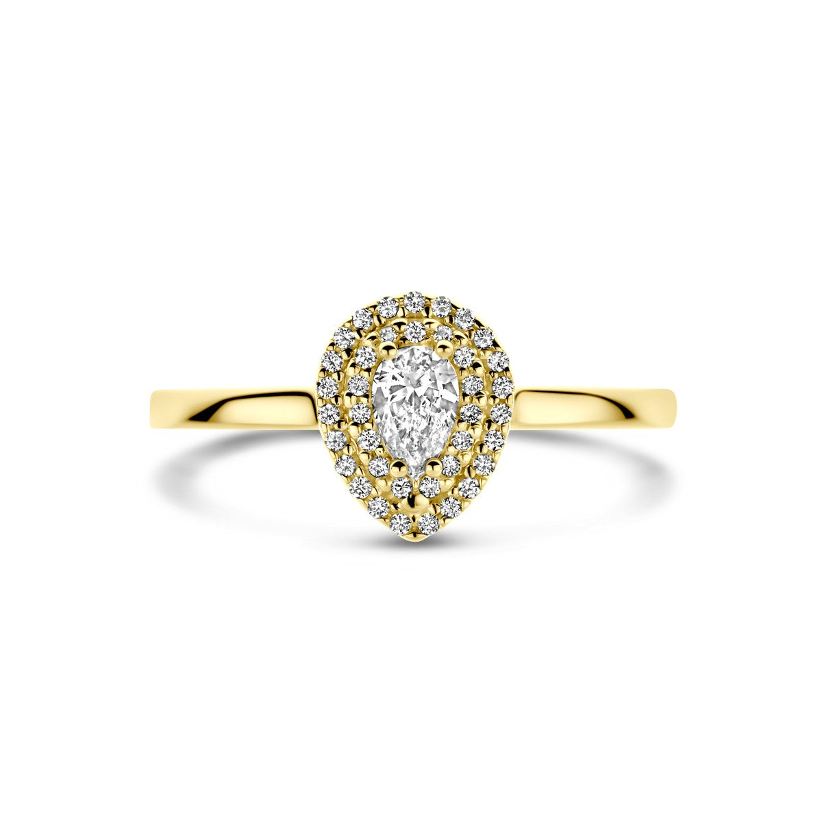 14K Geelgoud Ring Diamant 0.36Ct H Si 4032847 - PansiteNederland.nl