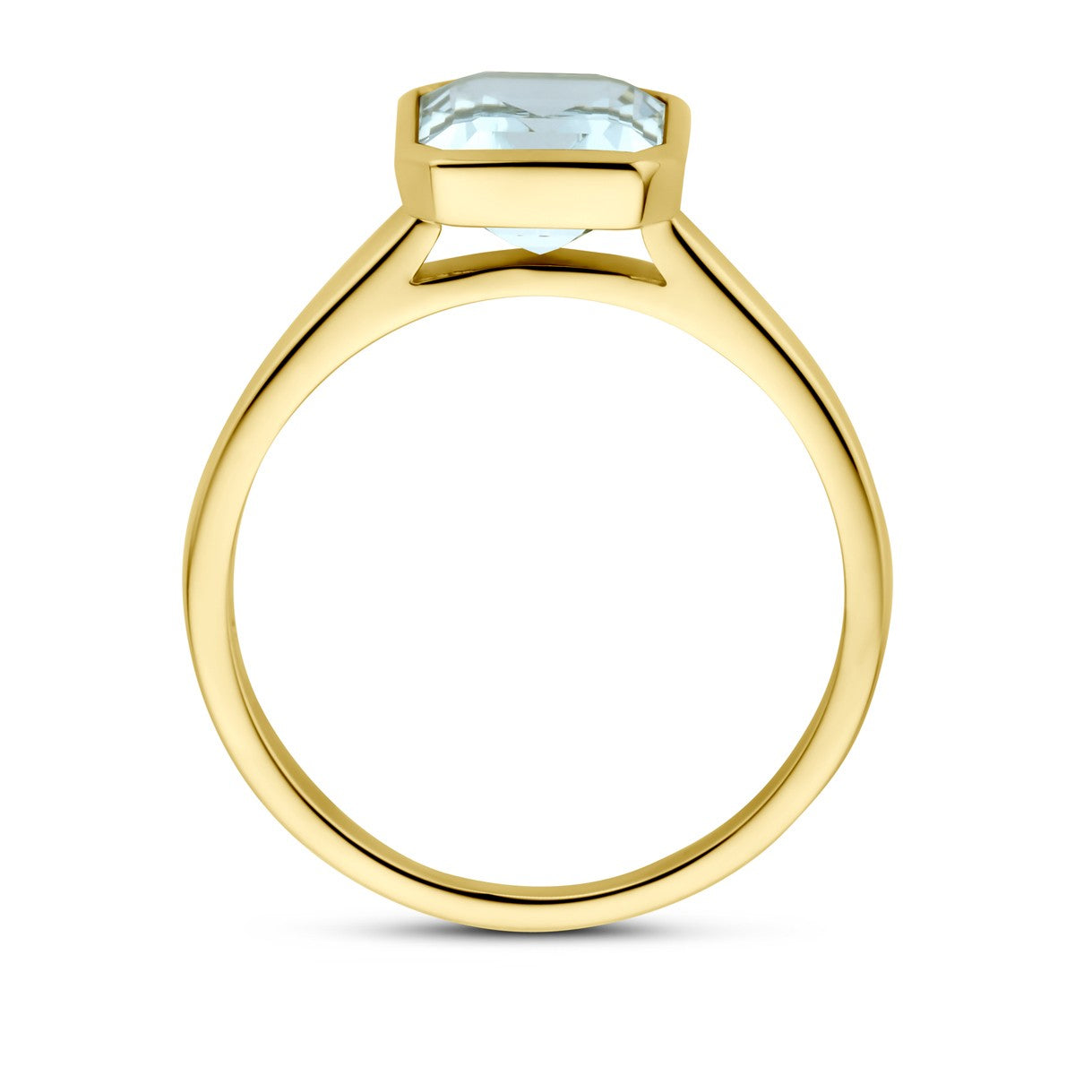14K Geelgoud Ring Aquamarijn 4032862 - PansiteNederland.nl