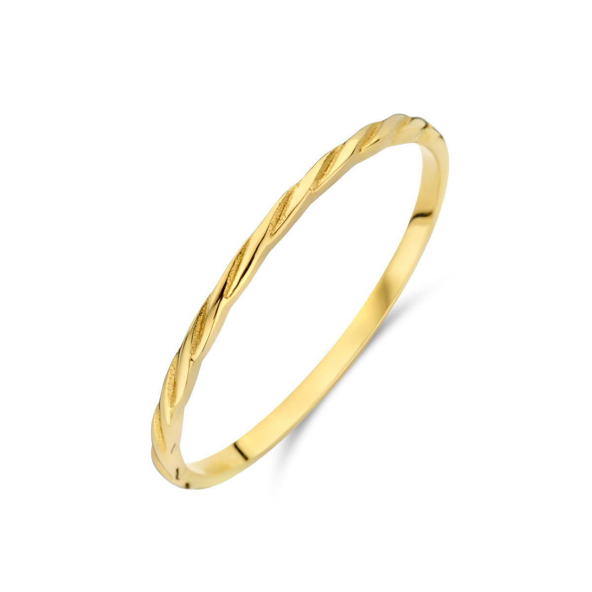 Ring gedraaid 14K geelgoud