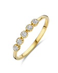14K geelgouden ring met zirkonia 4032896 - PansiteNederland.nl