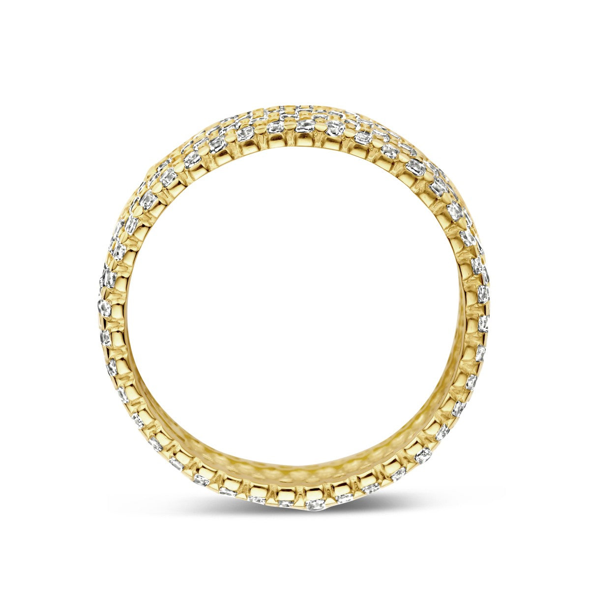 14K Geelgoud Ring Met Zirkonia 6,5 Mm 4032914 - PansiteNederland.nl