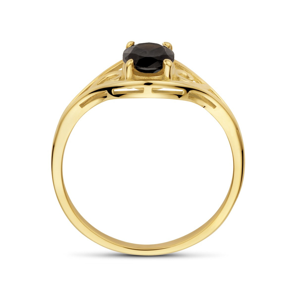 14K Geelgoud Ring Onyx 4032918 - PansiteNederland.nl