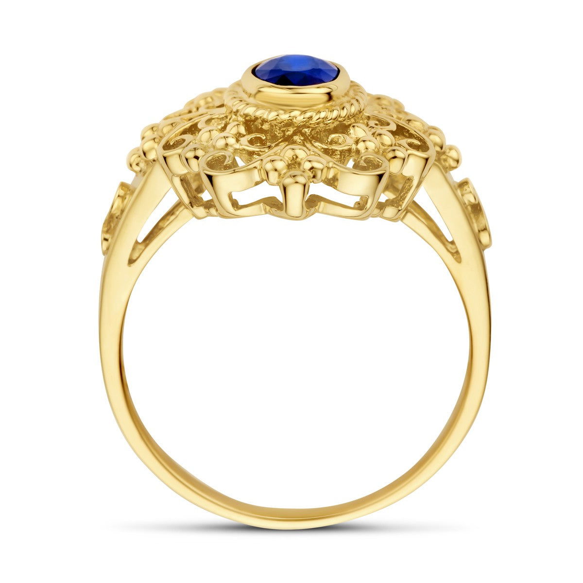 14K Geelgoud Ring Saffier 4032931 - PansiteNederland.nl