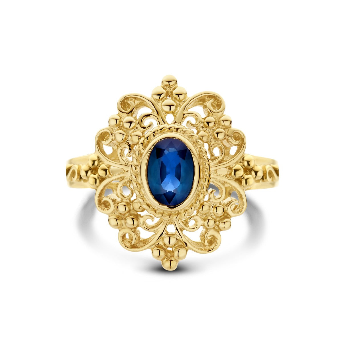 14K Geelgoud Ring Saffier 4032931 - PansiteNederland.nl