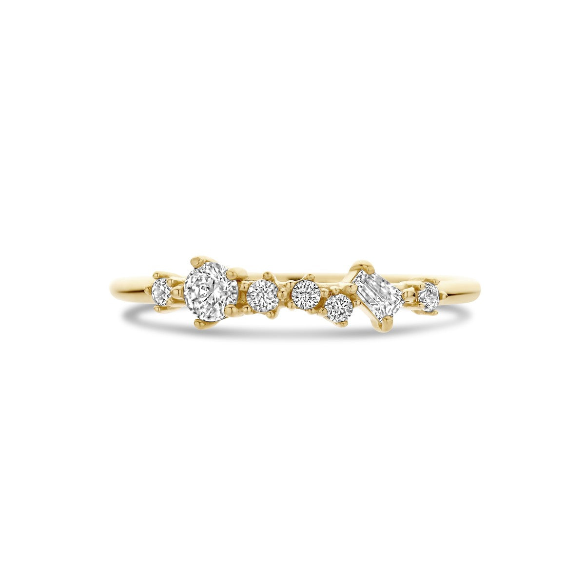 14K Geelgoud Ring Met Zirkonia 4032962 - PansiteNederland.nl
