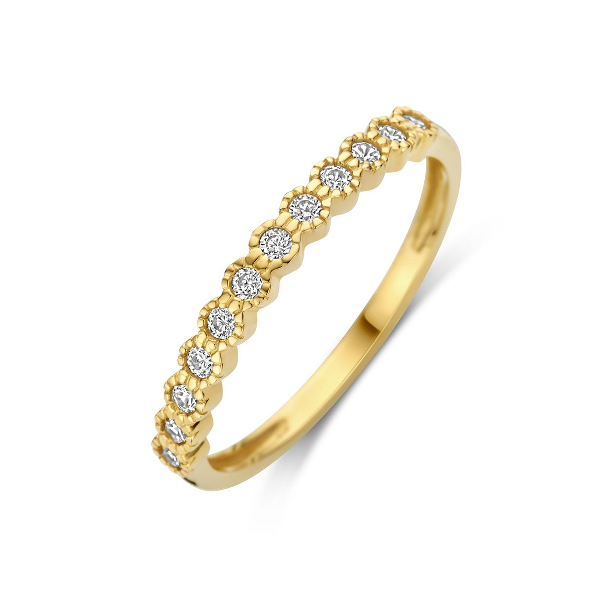 14K Geelgoud Ring Met Zirkonia 4032989 - PansiteNederland.nl