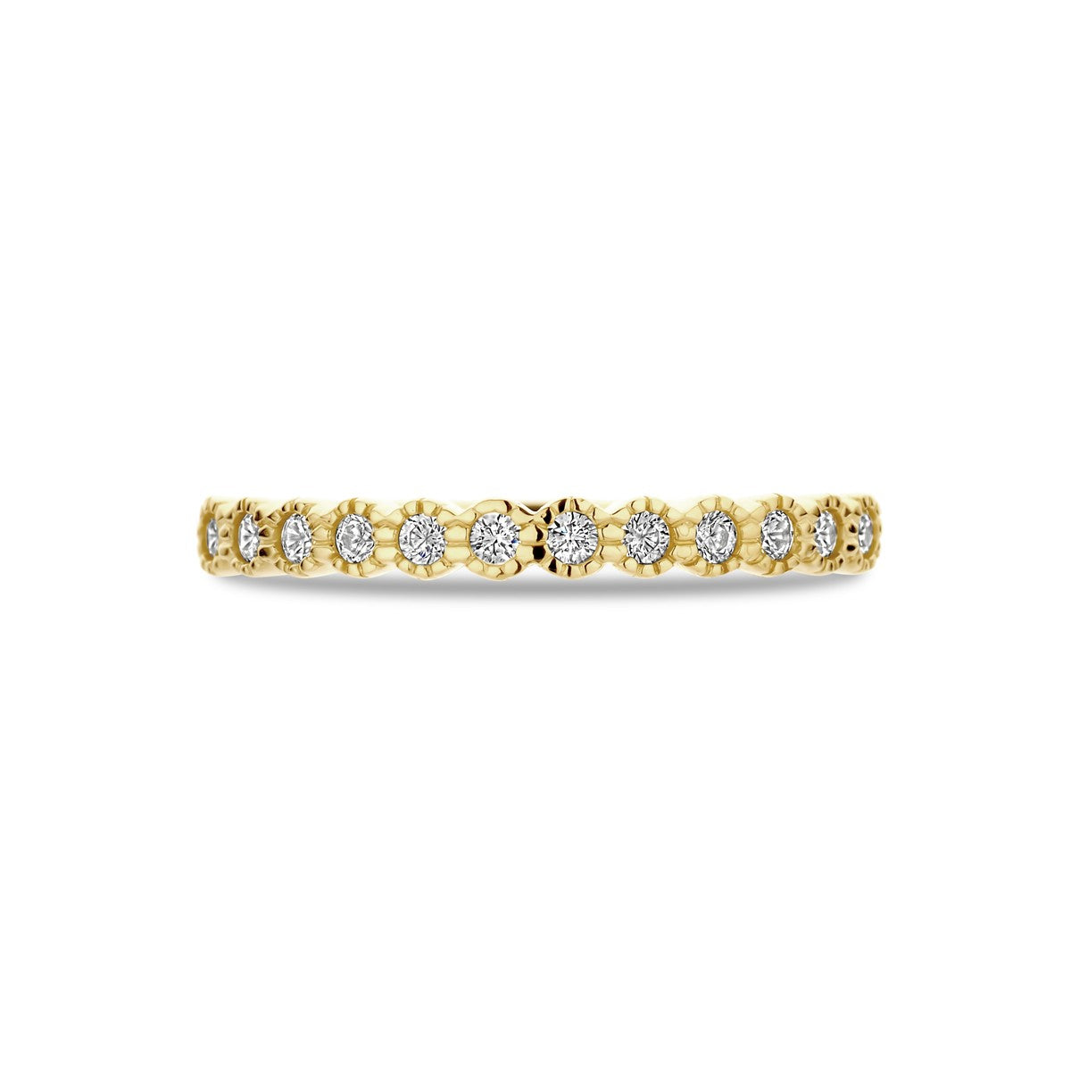 14K Geelgoud Ring Met Zirkonia 4032989 - PansiteNederland.nl