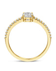 14K geelgouden ring zirkonia 4032993 - PansiteNederland.nl