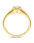 14K Geelgoud Ring Hart Met Zirkonia 4033002 - PansiteNederland.nl