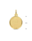 14K geelgoud graveerhanger poli/mat 12 mm 4033124 - PansiteNederland.nl