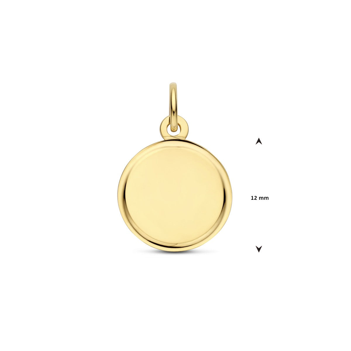 14K geelgoud graveerhanger 18 mm 4033125 - PansiteNederland.nl