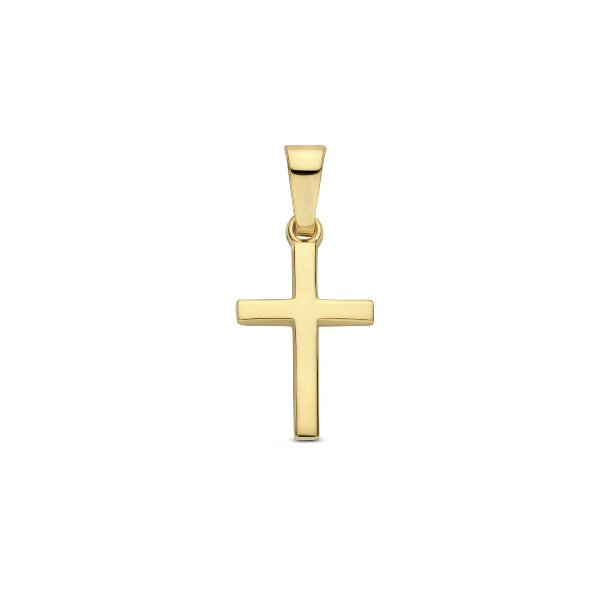 14K geelgoud hanger kruis 13 mm 4033126 - PansiteNederland.nl
