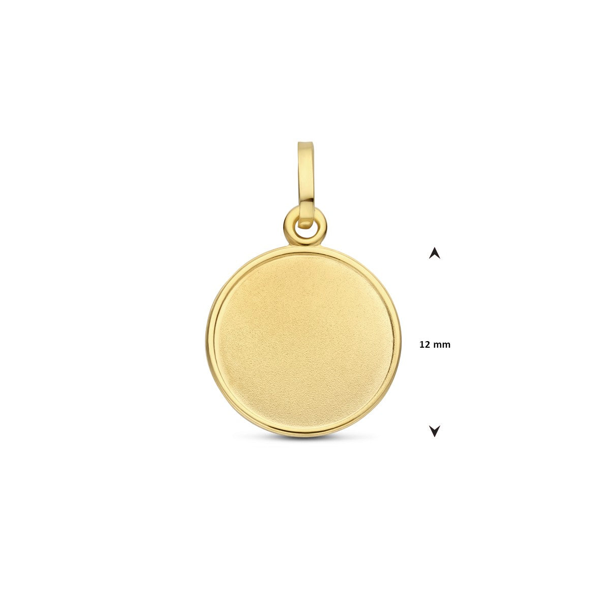 14K geelgoud graveerhanger 18 mm 4033131 - PansiteNederland.nl