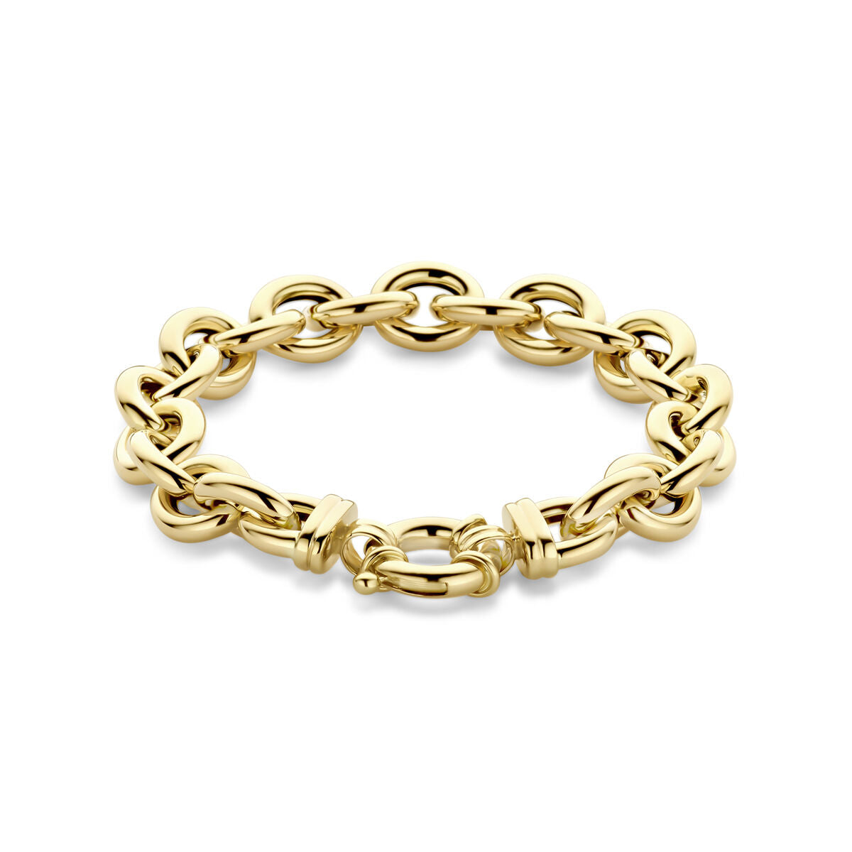 14K Geelgoud Armband Groot Slot 11 Mm 19 Cm 4033132 - PansiteNederland.nl