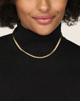 14K geelgoud collier gourmette 5 mm 43 cm - 4033138 - PansiteNederland.nl