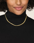 14K geelgoud collier panter 5 mm 43 cm 4033142