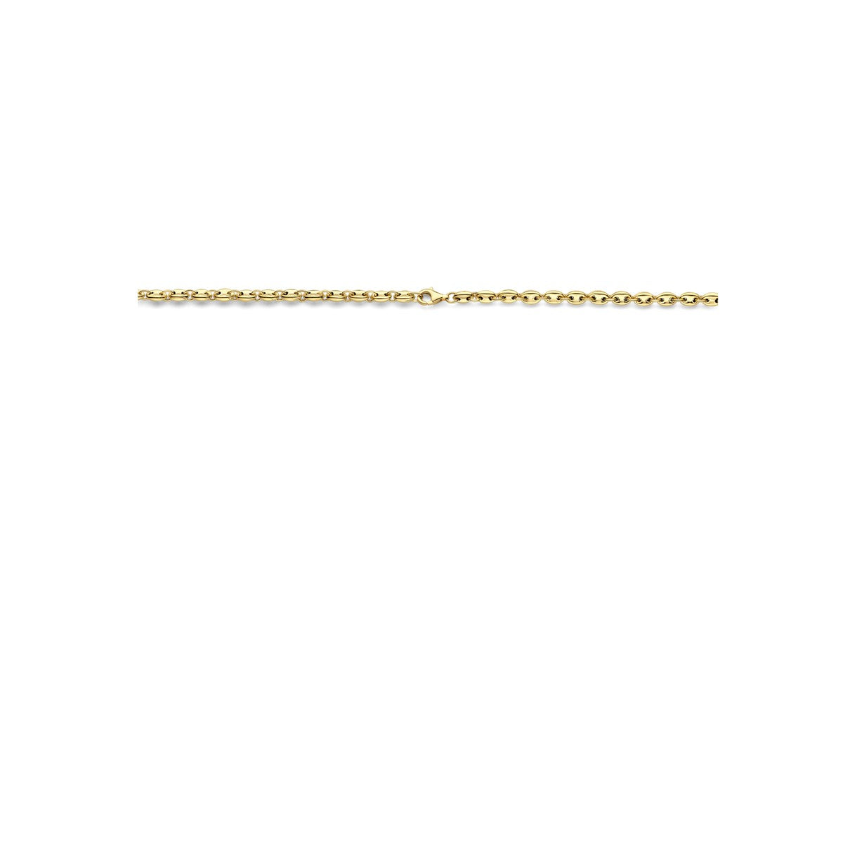 14K geelgoud collier koffieboon 4,2 mm 43 cm 4033146 - PansiteNederland.nl