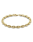 14K Geelgoud Armband Koffieboon 6 Mm 19 Cm 4033147
